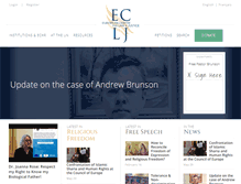 Tablet Screenshot of eclj.org